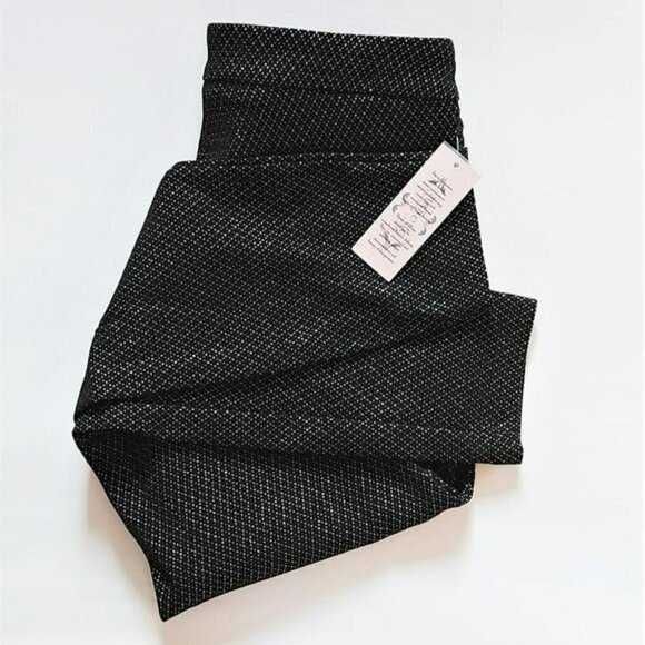 NWT Nanette Lepore Houndstooth Metallic Shimmer Stretch Skinny Dress Pants - Picture 4 of 8